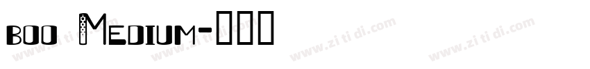 boo Medium字体转换